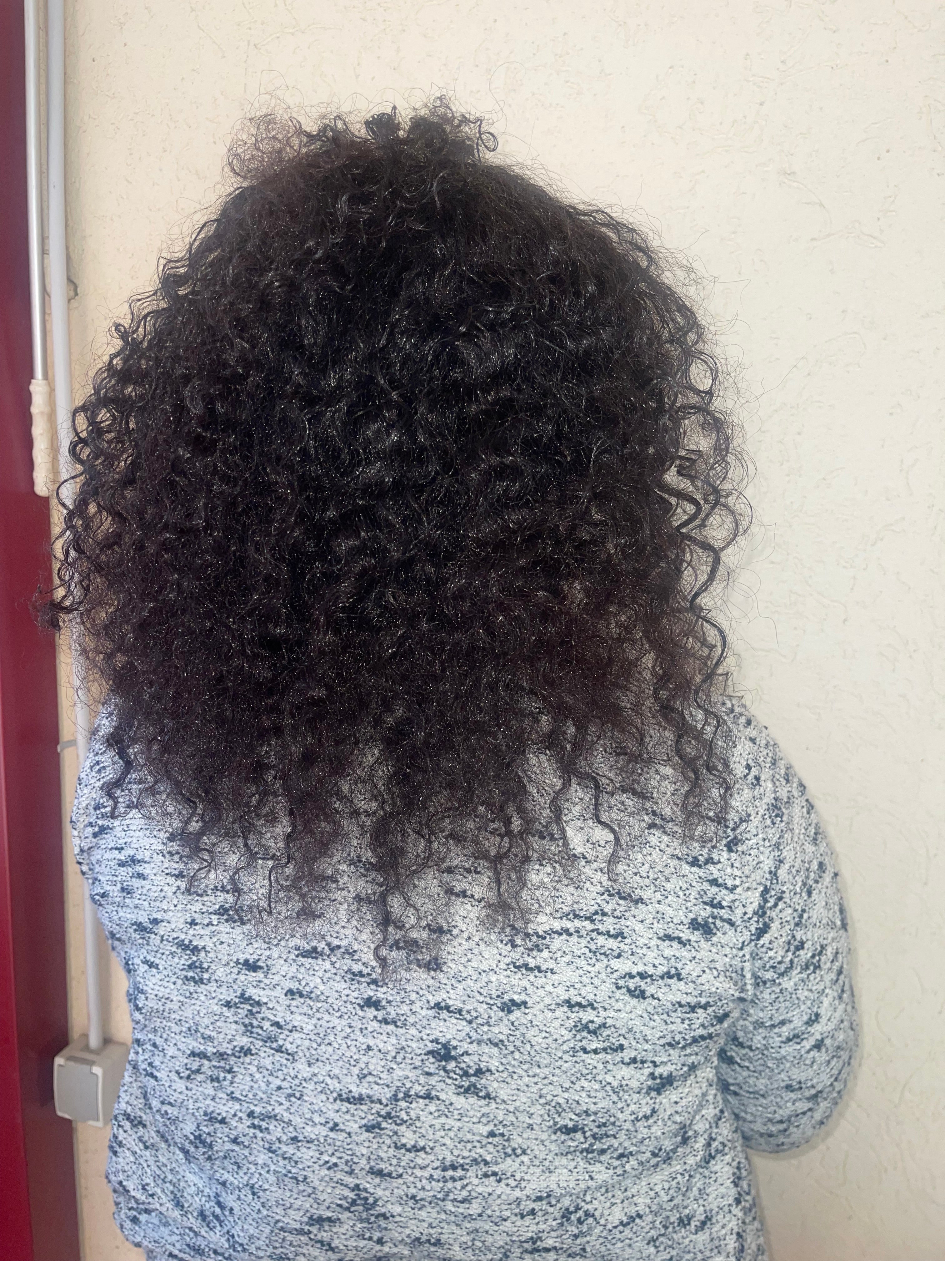 Cheveux texturés crépus brillant long recettes naturelles 